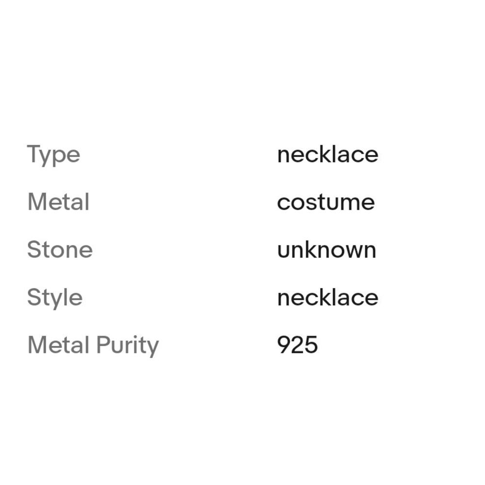 ROBERT LEE MORRIS SOHO JEWELRY SILVER STONE NECKLACE Vintage with tags - Picture 7 of 7